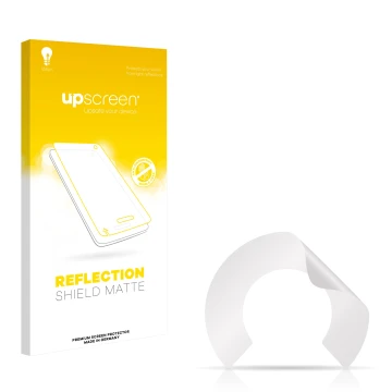 Front side of a product packaging with the brand logo upscreen. Next to it is the corresponding screen protector.