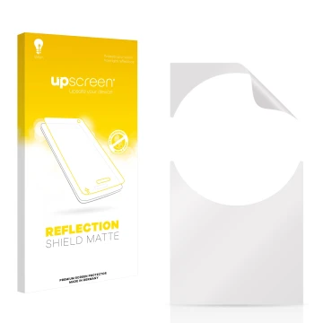 Front side of a product packaging with the brand logo upscreen. Next to it is the corresponding screen protector.