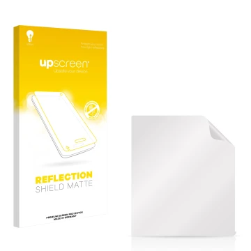 Front side of a product packaging with the brand logo upscreen. Next to it is the corresponding screen protector.