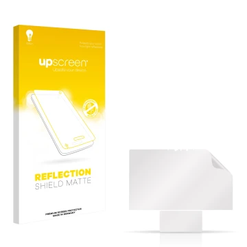 Front side of a product packaging with the brand logo upscreen. Next to it is the corresponding screen protector.