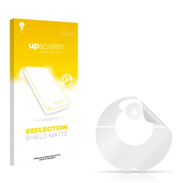 Front side of a product packaging with the brand logo upscreen. Next to it is the corresponding screen protector.