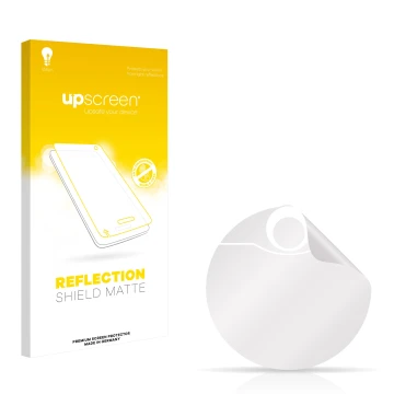 Front side of a product packaging with the brand logo upscreen. Next to it is the corresponding screen protector.