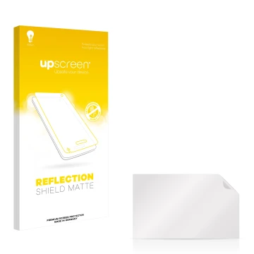 Front side of a product packaging with the brand logo upscreen. Next to it is the corresponding screen protector.