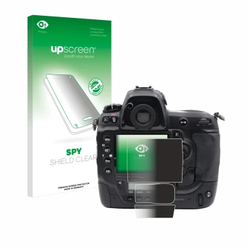 Front side of a product packaging with the brand logo upscreen. Next to it is the device Nikon D3x shown with the correspondin