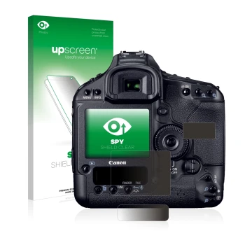 Front side of a product packaging with the brand logo upscreen. Next to it is the device Canon EOS 1D Mark IV shown with the c