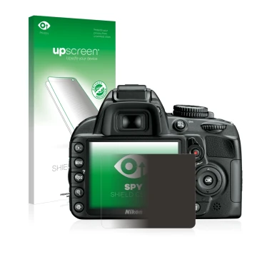 Front side of a product packaging with the brand logo upscreen. Next to it is the device Nikon D3100 shown with the correspond