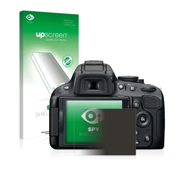 Front side of a product packaging with the brand logo upscreen. Next to it is the device Nikon D5100 shown with the correspond