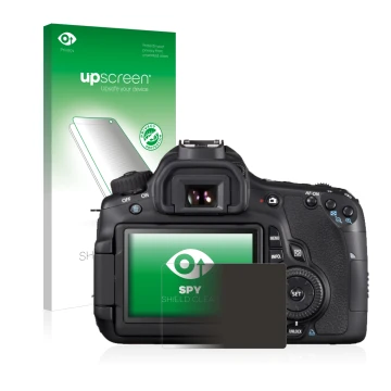 Front side of a product packaging with the brand logo upscreen. Next to it is the device Canon EOS 650D shown with the corresp