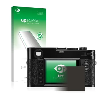 Front side of a product packaging with the brand logo upscreen. Next to it is the device Leica M (Typ 240) shown with the corr