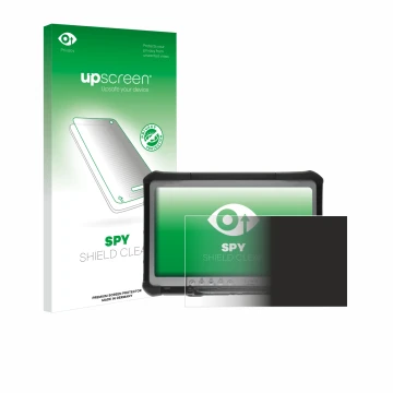 Front side of a product packaging with the brand logo upscreen. Next to it is the device Panasonic Toughbook CF-D1 shown with 