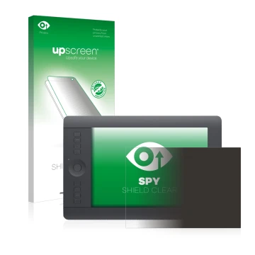 Front side of a product packaging with the brand logo upscreen. Next to it is the device Wacom Intuos Pro S shown with the cor