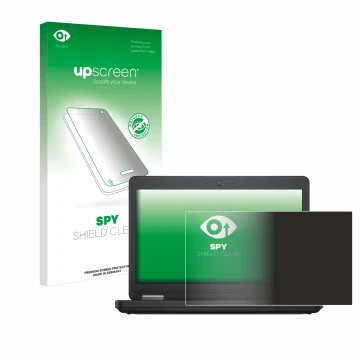 Front side of a product packaging with the brand logo upscreen. Next to it is the device Dell Latitude 15 E5540 Non-Touch show
