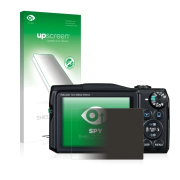 Front side of a product packaging with the brand logo upscreen. Next to it is the device Canon PowerShot SX700 HS shown with t