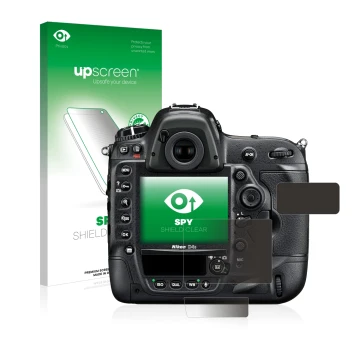 Front side of a product packaging with the brand logo upscreen. Next to it is the device Nikon D4S shown with the correspondin