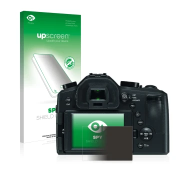 Front side of a product packaging with the brand logo upscreen. Next to it is the device Leica V-LUX (Typ 114) shown with the 