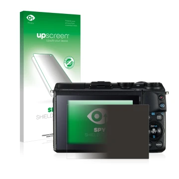 Front side of a product packaging with the brand logo upscreen. Next to it is the device Canon EOS M3 shown with the correspon