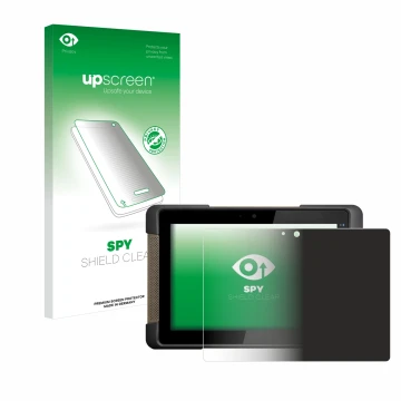 Front side of a product packaging with the brand logo upscreen. Next to it is the device Getac T800 shown with the correspondi