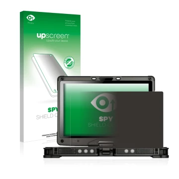 Front side of a product packaging with the brand logo upscreen. Next to it is the device Getac V110 shown with the correspondi