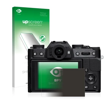 Front side of a product packaging with the brand logo upscreen. Next to it is the device Fujifilm X-T10 shown with the corresp