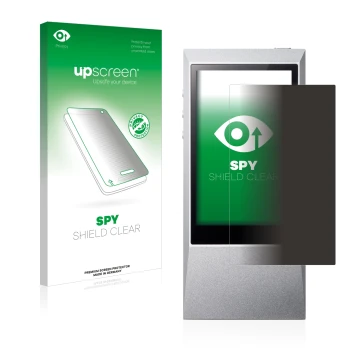 Front side of a product packaging with the brand logo upscreen. Next to it is the device Astell&Kern AK Jr shown with the corr