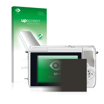 Front side of a product packaging with the brand logo upscreen. Next to it is the device Canon EOS M10 shown with the correspo
