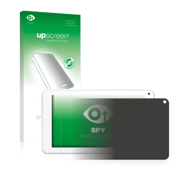 Front side of a product packaging with the brand logo upscreen. Next to it is the device BigBen Unity Tab 7 shown with the cor