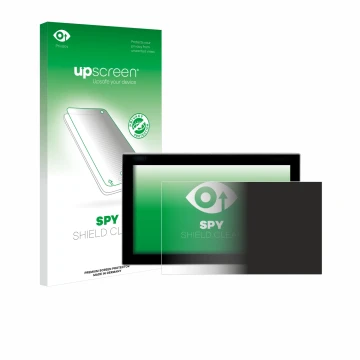 Front side of a product packaging with the brand logo upscreen. Next to it is the device Siemens Simatic Flat Panel 12