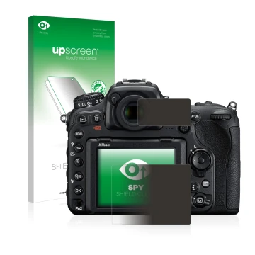 Front side of a product packaging with the brand logo upscreen. Next to it is the device Nikon D500 shown with the correspondi