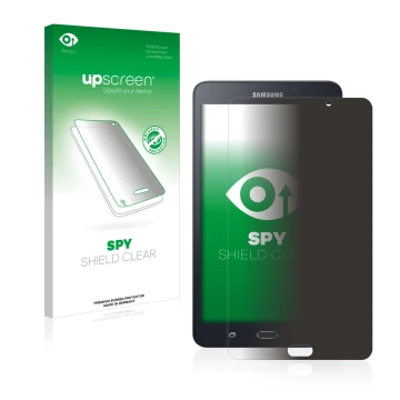 Front side of a product packaging with the brand logo upscreen. Next to it is the device Samsung Galaxy J Max shown with the c
