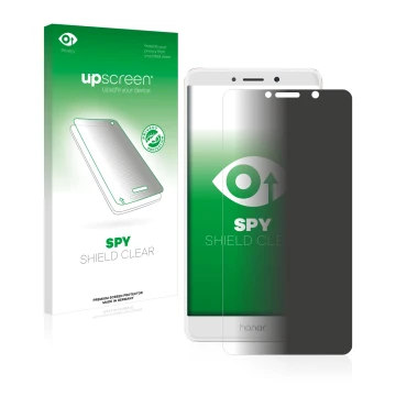 Front side of a product packaging with the brand logo upscreen. Next to it is the device Honor 6X shown with the corresponding