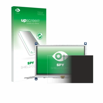 Front side of a product packaging with the brand logo upscreen. Next to it is the device Raspberry Pi Touchscreen 5