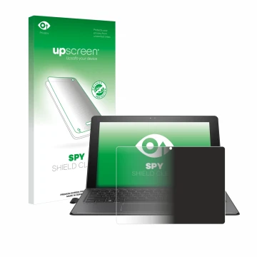 Front side of a product packaging with the brand logo upscreen. Next to it is the device HP Pro x2 612 G2 shown with the corre
