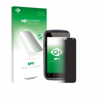 Front side of a product packaging with the brand logo upscreen. Next to it is the device Honeywell Dolphin CT60 shown with the