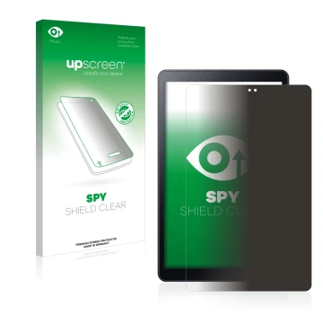Front side of a product packaging with the brand logo upscreen. Next to it is the device Samsung Galaxy Tab A 10.5 2018 LTE sh