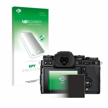 Front side of a product packaging with the brand logo upscreen. Next to it is the device Fujifilm X-T3 shown with the correspo