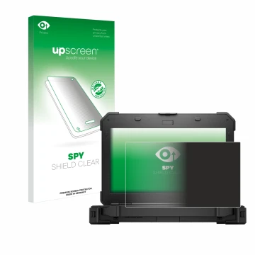 Front side of a product packaging with the brand logo upscreen. Next to it is the device Dell Latitude 5420 Rugged shown with 