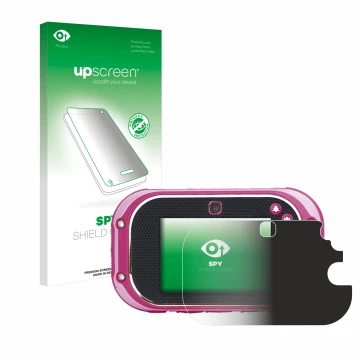 Front side of a product packaging with the brand logo upscreen. Next to it is the device Vtech Kidizoom Touch 5.0 2018 shown w