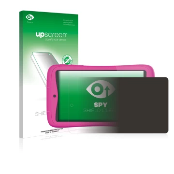 Front side of a product packaging with the brand logo upscreen. Next to it is the device Kurio Connect 7