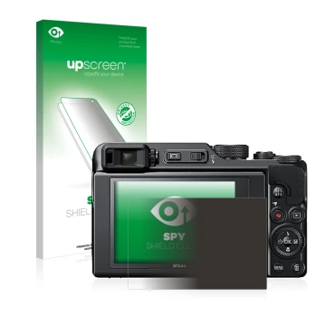 Front side of a product packaging with the brand logo upscreen. Next to it is the device Nikon Coolpix A1000 shown with the co