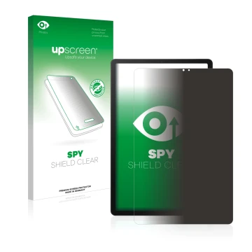 Front side of a product packaging with the brand logo upscreen. Next to it is the device Samsung Galaxy Tab S5e LTE 2019 shown