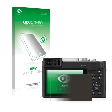 Front side of a product packaging with the brand logo upscreen. Next to it is the device Panasonic Lumix DC-TZ96 shown with th