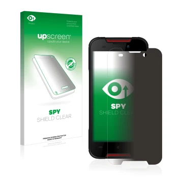 Front side of a product packaging with the brand logo upscreen. Next to it is the device Cubot Quest Lite shown with the corre