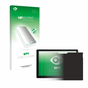 Front side of a product packaging with the brand logo upscreen. Next to it is the device Microsoft Surface Pro 7 shown with th