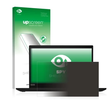 Front side of a product packaging with the brand logo upscreen. Next to it is the device Lenovo ThinkPad X390 Non-Touch shown 