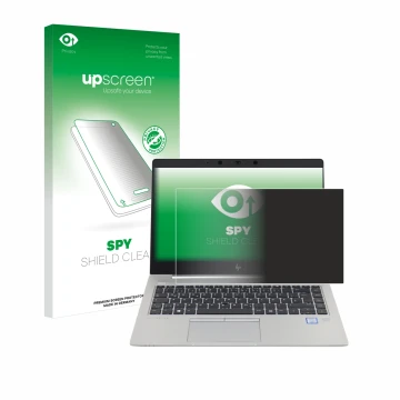 Front side of a product packaging with the brand logo upscreen. Next to it is the device HP EliteBook 840 G5 Non-Touch shown w