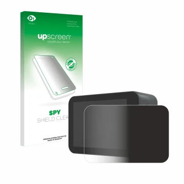 Front side of a product packaging with the brand logo upscreen. Next to it is the device Akaso V50X shown with the correspondi