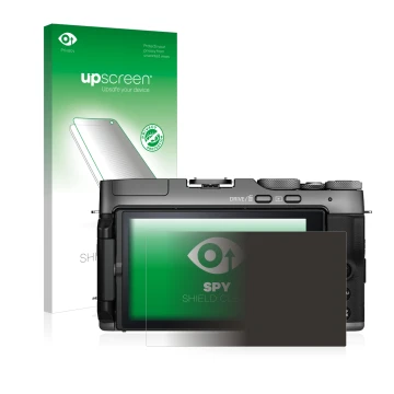 Front side of a product packaging with the brand logo upscreen. Next to it is the device Fujifilm X-A7 shown with the correspo