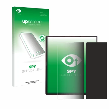 Front side of a product packaging with the brand logo upscreen. Next to it is the device Huawei Mate Xs shown with the corresp