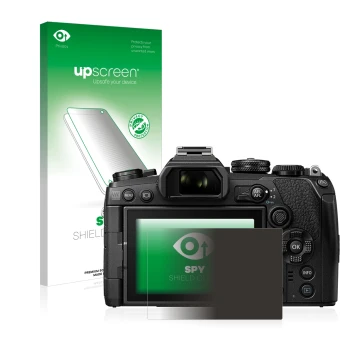 Front side of a product packaging with the brand logo upscreen. Next to it is the device Olympus OM-D E-M1 Mark III shown with