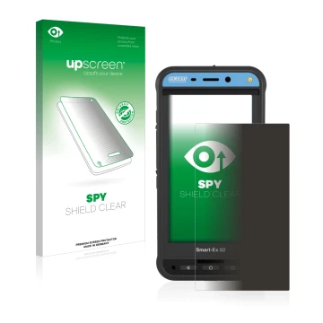 Front side of a product packaging with the brand logo upscreen. Next to it is the device Ecom Smart-Ex 02 DZ1 shown with the c